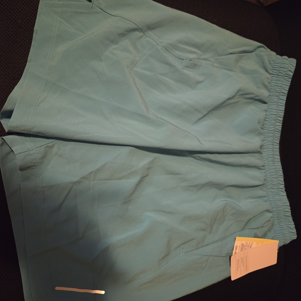 Turquoise Blue Mens Athletic Shorts